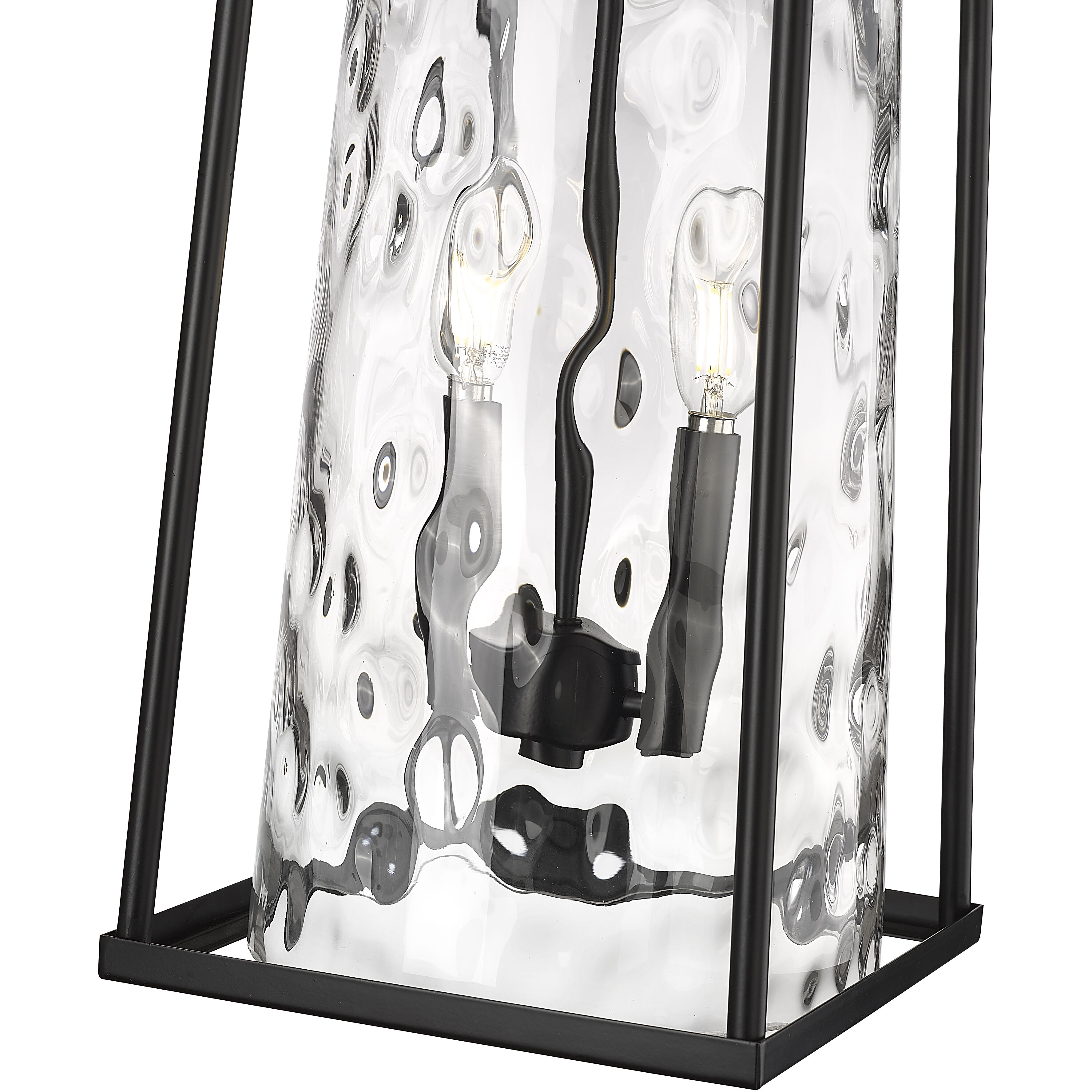 Dutton 2 Light 23.5 inch Powder Coated Black Outdoor Wall Sconce